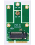 Aopen 54.03012.0010 - M2MP1 es M.2 (NGFF) para mPCIe (PCIe + USB) adaptador. Interfaz: Lado mPCIe: PCIe + USB. C
