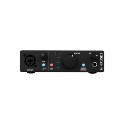 Arturia 800101 INTERFAZ DE AUDIO ARTURIA MINIFUSE 1 BLACK USB-C COMBO XLR PHANTOM 48V 110DB DR WIN-MAC