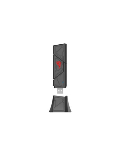 Asustek 90IG09I0-MO0B00 El ROG USB-BE92 ofrece velocidades ultrarrápidas y una latencia ultrabaja con la tecnología de 6 GHz de WiFi 7 y canales expansivos de 160 MHz, lo que garantiza una experiencia de juego perfecta, incluso durante intensas competiciones en línea. Acepta la victoria y dile adiós al retraso.CaracterísticasBE6500, el máximo rendimiento de BEAntenas: 2 x DB internasInterfaz: 1 x USB 3.0Sistema operativo compatible: Windows 10 / Windows 11 (64-bit)ConectividadFrecuencia: Tri-band 2.4GHz / 5GHz / 6GHzRedesWi-Fi 4 (802.11n)Wi-Fi 5 (802.11ac)Wi-Fi 6 (802.11ax)Wi-Fi 7 (802.11be)IEEE 802.11aIEEE802.11bIEEE802.11gDimensiones y pesoTamaño: 112 x 16.8 x 30 mmPeso: 38g