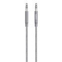 Belkin AV10164BT04-GRY - Belkin MIXIT metálico Aux Cable - Cable de audio - mini-phone stereo 3.5 mm macho a mini-p