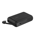 Belkin BPB021HQBK - Bateria Externa 10K Con Cable Negra - Altura: 2,3 Cm; Largura: 6,4 Cm; Longitud: 9,9 Cm; P