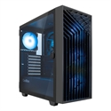 Coolbox COO-CHA-GA300B-0 - Caja para PC Gaming con cristal templado lateral y rejilla Grid Line frontal que mejora la