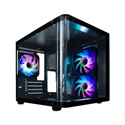 Coolbox COO-CHA-GM100-0 - Caja Pc Gaming Gm100 Vision Con 3 Ventiladores Argb De 120 - Formato: Micro Atx; Color Pri