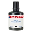 Edding T100-01 - Frasco De Tinta Para Marcadores Edding Recargables. Frasco 100 Ml. Negro