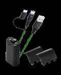 Ego-Gear 130467 - EgoGear SCH10-XX-GN. Longitud de cable: 3 m. Conector 1: USB A, Conector 2: USB C, Color d