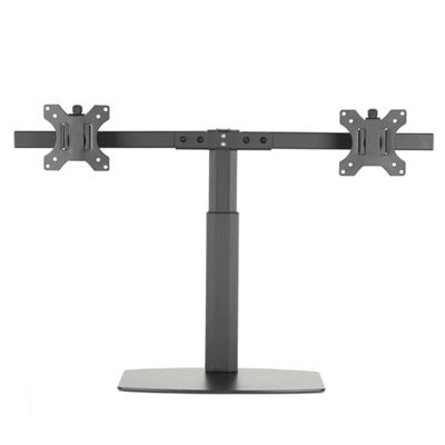 Ewent EW1538 Cree un entorno de trabajo ergonómico y que ahorre espacio utilizando el soporte de escritorio EW1538 totalmente metálico para 2 monitores con resorte de gas. Coloque las pantallas a su altura y ángulo de visión ideales con una sola mano gracias a su conveniente sistema de resorte de gas. ¡Ideal para espacios de trabajo flexibles! El soporte de escritorio EW1538 es adecuado para dos pantallas de hasta 27 pulgadas y 2-7 kg cada unaIdeal para espacios de trabajo flexibles.Cuando trabaje en un espacio de oficina con espacios de trabajo flexibles, puede usar el soporte de escritorio dual EW1538 con resorte de gas. El EW1538 es fácilmente ajustable en altura y profundidad sin necesidad de herramientas. Incline, gire y gire sus pantallas para crear un espacio de trabajo ergonómico ideal y reducir el riesgo de quejas de cuello, espalda y hombros. Los cables se mantienen fuera de la vista gracias al sistema de gestión de cables.