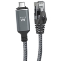 Ewent EC2000 - El cable Ethernet Gigabit RJ45 a USB-C 3.2 Gen1 es la solución ideal para dispositivos que