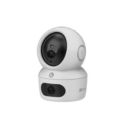 Ezviz CS-H7C-R100-8G44WF Vea mucho más para la protección de toda la casaLa H7c Dual captura más del doble de información que su antigua cámara doméstica. Utiliza una cámara con movimiento horizontal y vertical motorizado para supervisar un gran espacio interior sin puntos ciegos y garantizar la vigilancia continua de la zona principal con una vista fija.Trabajo conjunto para una única tarea de detecciónLas dos lentes reaccionan entre sí para proporcionar una protección que hace mucho más difícil que una persona se mueva fuera del campo de visión. Cuando una persona entra en la zona vigilada por la lente fija, la lente PT gira automáticamente hasta el ángulo de visión necesario para fijar a la persona, supervisar la grabación de todo el evento y enviar notificaciones con las secuencias de vídeo.La cámara le permite comprender la imagen completa sin dejar de prestar atención a los detalles importantes. Las vistas de gran angular y primer plano se muestran simultáneamente en su aplicación EZVIZ. Pulse sobre un área específica en el cuadro de vista gran angular para que una toma en primer plano le muestre muchos más detalles y pueda volver a comprobarlos.Detección más inteligente de las actividades que te interesanHay mucha actividad en el interior de su hogar, pero no quiere que le avisen constantemente cuando las cortinas se agitan con el viento. El H7c Dual es lo suficientemente inteligente como para detectar actividades humanas en particular y puede captar cambios repentinos de sonido en el entorno, todo ello sin coste adicional para usted. Manos libres y sin preocupaciones, con patrullas automáticas personalizadas A intervalos de tiempo determinados, la lente PT puede realizar comprobaciones automáticas para eliminar los ángulos muertos. Puede personalizar de forma flexible las rutas de patrulla para objetivos específicos, o simplemente pedirle que realice un giro horizontal completo. Además, esta cámara le permite mantenerse en contacto con la familia.
