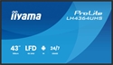 Iiyama LH4364UHS-B1AG - iiyama LH4364UHS-B1AG. Diseño de producto: Pantalla plana para señalización digital. Diago