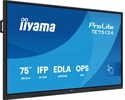 Iiyama TE7513A-B2AG - iiyama TE7513A-B2AG. Diagonal de la pantalla: 190,5 cm (75''), Brillo de pantalla: 500 cd 