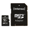 Intenso 3423490 - 64Gb Microsd Uhs-I Class 10 + Adp - Tipología: Micro Sd Xc; Capacidad: 64 Gb; Velocidad De