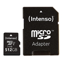 Intenso 3423493 - 512Gb Microsd Uhs-I Class 10 + Adp - Tipología: Micro Sd Xc; Capacidad: 512 Gb; Velocidad 