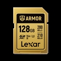 Lexar LSDAMGL128G-RNNNG - Lexar Armor Gold. Capacidad: 128 GB, Tipo de tarjeta flash: SDXC, Tipo de memoria interna: