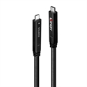 Lindy 43399 - Lindy 43399. Longitud de cable: 15 m. Conector 1: USB C, Conector 2: USB C, Versión USB: U