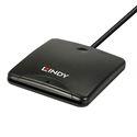 Lindy 43407 - Usb 2.0 Smart Card Reader - Tipología: Portatarjetas; Color: Negro; Formato: Especial; Pro