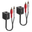 Lindy 70460 - Stereo Audio Extender Cat.5/6 100M 2X Rca - Tipología Genérica: Extender; Color Primario: 