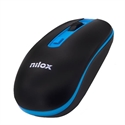 Nilox NXMOWI2003 - Raton Wireless 1000 Dpi Negro/Azul - Interfaz: Bluetooth; Color Principal: Negro; Ergonómi