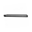 Pepegreen PAT-06024-BLANK - PATCH PANEL PEPEGREEN 24 PUERTOS Cat 6 UTP VACIO PLÃSTICO NEGRO 1U 24PUERTOS CAT6 UTP VAC