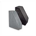Poessa 317377 - Revistero Metalico De Rejilla 10X295X215Cm Negro