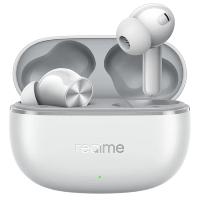 Realme 631206000097 Los Realme Buds T200 Lite poseen controladores dinámicos de 12,4 mm que otorgan un sonido con graves potentes, con una calidad superior en relación a otros auriculares en su rango de precio. Vienen con Bluetooth v5.4, modo de baja latencia para juegos y una batería total de hasta 48 horas con su estuche de carga. Los Buds T200 Lite equipan drivers de 12,4 mm, un 24% más grandes que los de su modelo predecesor, lo que implica una mejora en la calidad de sonido general y en especial de la potencia de graves. Sus almohadillas de silicona combinan un ajuste cómodo con un óptimo aislamiento sonoro del entorno. Además, ideal para un uso deportivo, los auriculares cuentan con resistencia IPX4 contra el sudor y salpicaduras. Diseño in-ear con IPX4 m.Sistema de 4 micrófonos.Asistidos por un algoritmo de reducción de ruido inteligente, los auriculares capturan la voz de forma precisa, filtrando los ruidos molestos del entorno. Con el chip Bluetooth v5.4 garantiza una conexión inalámbrica estable y un consumo energético eficiente. Asimismo, a través de la aplicación Realme Link podrás emparejar hasta dos dispositivos en simultáneo o activar el modo de baja latencia para mejorar la sincronización entre audio y vídeo. fundamental a la hora de jugar.Otro aspecto mejorado en relación a la generación anterior es la capacidad de batería de los auriculares, que alcanza hasta 48 horas totales con el estuche de carga. Además, una carga rápida de 10 minutos brinda hasta 5 horas de reproducción de audio. 7 horas de autonomía en cada auricular.