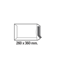 Sam 145706 - Bolsas Folio Prolongado Fabricadas En Papel Kraft Con Medida 260 X 360 Mm Y Gramaje De 90 
