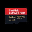Sandisk SDSQXCU-064G-GN6MA - SanDisk Extreme PRO. Capacidad: 64 GB, Tipo de tarjeta flash: MicroSDXC, Clase de memoria 