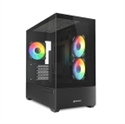 Sharkoon 4044951041794 - Si desea un aspecto de cristal moderno y elegante para su hardware pero con un espacio mín