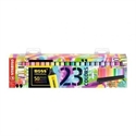 Stabilo 7023-01-5-20 - Marcador Fluorescente De Tinta De Base De Agua Con Punta Biselada En 2 Grosores De Trazo: 