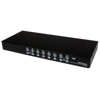 Startech SV1631DUSBUK StarTech.com Conmutador Switch KVM 1U OSD y Cables 16 puertos USB A Vídeo VGA HD15 - Conmutador KVM - 16 x KVM port(s) - 1 usuario local - sobremesa - para P/N: RK2537BKM, RK3236BKF, RK4236BKB, RK4242BK24, RK4242BK30, RKCONS1701, RKCONS17HD