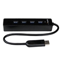 Startech ST4300PBU3 - Startech Adaptador Concentrador Hub Ladrón USB 3.0 Super Speed 4 Puertos Salidas Portátil 