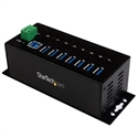 Startech ST7300USBME - StarTech.com Hub Ladrón USB 3.0 de 7 Puertos Industrial con Fuente de Alimentación - Conce