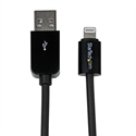 Startech USBLT2MB - Startech Cable 2m Lightning 8 Pin a USB A 2.0 para Apple iPod iPhone iPad - Negro - Cable 