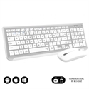 Subblim SUBKBC-DCEP10 - Combo Dual Prestige Extendido Plata/Blanco