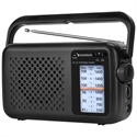 Sunstech RPS760BK - Radio portátil analógica AM y FM con antena telescópica y asa de transporte, ideal para le