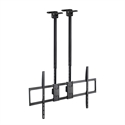 Tooq LPCE11120TSLI-B - Soporte de techo extensible con doble mástil para pantallas de 60'' a 120'', con capacidad