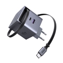 Ugreen 65825 - UGREEN 65W GAN FAST CHARGER WITH RETRACTABLE CABLE
