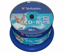 Verbatim 43438 - Neutro Super Azo Spindle Wide Print Surface Cd-R Verbatim 700Mb 52X Imprimible Inkjet Supe