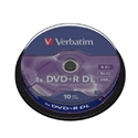 Verbatim 43666 - Superficie: Matt Silver Dvd+R Verbatim 8.5Gb 8X Doble Capa (Tarrina 10 Ud)