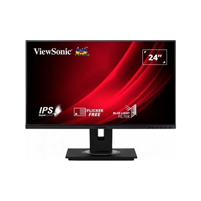 Viewsonic VG2448A-2 Monitor 24 Fhd Hdmi Dp Vga Pivote - Longitud Diagonal (Pulgadas): 24 ''; Relación De Aspecto: 16:9; Pantalla Táctil: No; Tecnologia De Panel: Ips (In-Plane Switching); No. De Puertos Hdmi: 1; Resolución Óptima Horizontal: 1920 Px; Regulable En Altura: Sí; Pivotante: Sí