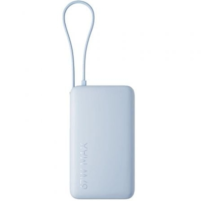 Xiaomi BHR08NZGL -Carga rápida de 67 W + carga automática de 65 W.Ya no tendrás que preocuparte por la duración de la batería-Batería de alta calidadPotencia abundante y fiable-Compatibilidad con varios dispositivosPerfecta para cargar en cualquier lugar-Cable de carga USB-C integradoLista para llevar-Salida de triple puertoCarga de emergencia para varios dispositivos simultáneamente-Pantalla digitalConsulta los niveles de batería de un vistazoESPECIFICACIONES:Modelo del producto -PB1067Dimensiones del producto -115 x 66 x 26 mm (sin el cable integrado)Energía nominal -39,48 Wh 11,61 V 3400 mAhPuerto de entrada -USB-C con cable integrado/USB-CPuerto de salida -USB-C c con cable integrado/USB-C/USB-ACapacidad nominal* -6000 mAh (5 V/3 A)Parámetros de entrada -USB-C con cable integrado (IN1) 5 V?3 A, 9 V?3 A, 12 V?3 A, 15 V?3 A, 20 V?3,25 A -USB-C (IN2) 5 V?3 A 9 V?3 A 12 V?3 A 15 V?3 A 20 V?3,25 AParámetros de salidaUSB-C con cable integrado (OUT1) 5 V?3 A 9 V?3 A 11 V?6,1 A 12 V?3 A 15 V?3 A 20 V?3,35 A -USB-C (OUT2) 5 V?3 A 9 V?3 A 11 V?6,1 A 12 V?3 A 15 V?3 A 20 V?3,35 A -USB-A (OUT3) 5 V?3 A 9 V?2,23 A 10 V?2,25 A 12 V?1,67 ATemperatura de funcionamiento -De 5 °C a 35 °CTiempo de carga -Aprox. 1,9 h (cargador de 9 V/3 A) -Aprox. 1,3 h (cargador de 20 V/3,25 A)PesoAprox. 247 g*Capacidad nominal de 6000 mAh (5 V/3 A): cuando se descarga a 5 V/3 A, la batería externa suministra un mínimo de 6000 mAh.*Las duraciones de carga y descarga dependen de las condiciones de uso, los cables y los dispositivos utilizados. Los resultados reales pueden variar.Contenido del paquete -1 Xiaomi 67W Power Bank 10000 (Integrated Cable) -1 manual de usuario Información sobre el etiquetado energético (Reglamento UE 2023/1669)   De acuerdo con el Reglamento Delegado (UE) 2023/1669 de la Comisión Europea, el nuevo etiquetado energético para smartphones y tabletas es obligatorio únicamente para aquellos dispositivos introducidos por primera vez en el mercado de la Unión Europea a partir del 20 de junio de 2025.    Si este producto no incluye ficha energética (en las imagenes del producto), significa que no se introducirán nuevas unidades en el mercado de la UE después de esa fecha. En cambio, los productos que sí la incluyan pueden combinar unidades ya introducidas antes del 20 de junio de 2025 (sin etiqueta) y nuevas unidades introducidas posteriormente (con etiqueta energética). https://www.mi.com/global/service/warranty/ La persona de contacto del servicio posventa puede ser cualquier persona de la red de servicio autorizado de Xiaomi, los distribuidores autorizados de Xiaomi o el vendedor final que vendió el Producto. Si tiene alguna duda, póngase en contacto con la persona correspondiente que pueda identificar Xiaomi.ProveedorXiaomi Technology Netherlands B.V. (Representante autorizado)Dirección Room 802, Floor 8, Building 5, No.15 KeChuang 10th Road, Beijing Economic and Technological Development Zone, Beijing City, ChinaServicio de atención al cliente Xiaomi Correo electrónico: contact@support.mi.com Teléfono: +31 0800 3344553Centro de descargas de Advertencias de seguridad y manual de instrucciones: https://www.mi.com/es/support/user-guide/?srsltid=AfmBOooj5MhQk8I3Z1PAC5-Av3O-27N6wyzU_nvg4KqIyeDPn4uoh8X8Centro de descargas de Certificado CE Ecosistema: https://www.mi.com/global/service/support/declaration.htmlCentro de descargas de Certificado CE Smartphone y Otros: https://www.mi.com/global/certification/compliance/