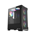 Xyz X-CS-AIRONE3XM-B - TORRE ATX XYZ AIRONE 300 X MESH BLACK 6XVENT 120-140MM ARGB FRONT GLASS